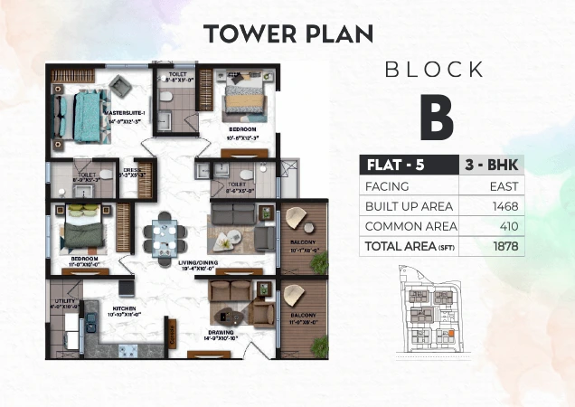 Tower B floor plan 5