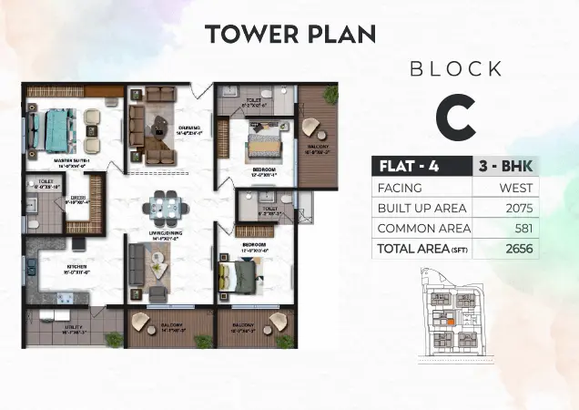 Tower C floor plan 4