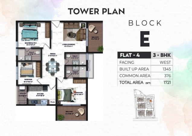 Tower E floor plan 3